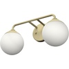 image:imageHunter  Hepburn 2light Brushed Nickel Medium Size Vanity Light Dimmable Modern Style for Bedrooms Kitchens Foyers Bathrooms  19168Painted Modern Brass