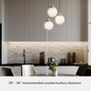 image:imageHunter  Hepburn 3Light Matte Black Medium Size Cluster Light Dimmable Mid Century Modern Style Round Shaped for Bedrooms Kitchens Dining Living Rooms  19757Modern Brass