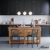 image:imageHunter  Hepburn 3Light Matte Black Medium Size Cluster Light Dimmable Mid Century Modern Style Round Shaped for Bedrooms Kitchens Dining Living Rooms  19757Brushed Nickel