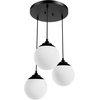 image:imageHunter  Hepburn 3Light Matte Black Medium Size Cluster Light Dimmable Mid Century Modern Style Round Shaped for Bedrooms Kitchens Dining Living Rooms  19757Matte Black