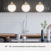 image:imageHunter  Hepburn 3Light Matte Black Medium Size Cluster Light Dimmable Mid Century Modern Style Round Shaped for Bedrooms Kitchens Dining Living Rooms  19757Modern Brass