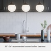 image:imageHunter  Hepburn 3Light Matte Black Medium Size Cluster Light Dimmable Mid Century Modern Style Round Shaped for Bedrooms Kitchens Dining Living Rooms  19757Matte Black