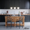 image:imageHunter  Hepburn 3Light Matte Black Medium Size Cluster Light Dimmable Mid Century Modern Style Round Shaped for Bedrooms Kitchens Dining Living Rooms  19757Matte Black