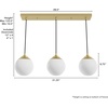 image:imageHunter  Hepburn 3Light Matte Black Medium Size Cluster Light Dimmable Mid Century Modern Style Round Shaped for Bedrooms Kitchens Dining Living Rooms  19757Modern Brass