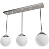 image:imageHunter  Hepburn 3Light Matte Black Medium Size Cluster Light Dimmable Mid Century Modern Style Round Shaped for Bedrooms Kitchens Dining Living Rooms  19757Brushed Nickel
