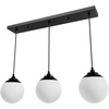 image:imageHunter  Hepburn 3Light Matte Black Medium Size Cluster Light Dimmable Mid Century Modern Style Round Shaped for Bedrooms Kitchens Dining Living Rooms  19757Matte Black