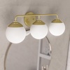 image:imageHunter  Hepburn 3light Modern Brass Medium Size Vanity Light Dimmable Modern Style for Bedrooms Kitchens Foyers Bathrooms  19177
