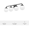 image:imageHunter  Hepburn 4Light Brushed Nickel Medium Size Vanity Light Dimmable Modern Style for Bedrooms Kitchens Foyers Bathrooms  19180Brushed Nickel