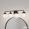 image:imageHunter  Hepburn 4Light Brushed Nickel Medium Size Vanity Light Dimmable Modern Style for Bedrooms Kitchens Foyers Bathrooms  19180Brushed Nickel