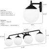 image:imageHunter  Hepburn 4Light Brushed Nickel Medium Size Vanity Light Dimmable Modern Style for Bedrooms Kitchens Foyers Bathrooms  19180Brushed Nickel