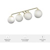 image:imageHunter  Hepburn 4light Modern Brass Medium Size Vanity Light Dimmable Modern Style for Bedrooms Kitchens Foyers Bathrooms  19179