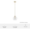 image:imageHunter  High Oaks 1light Alturas Gold Small Pendant Light Dimmable Formal Style Globe Shaped for Bedrooms Kitchens Dining Living Rooms  19559