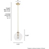 image:imageHunter  High Oaks 1light Alturas Gold Small Pendant Light Dimmable Formal Style Globe Shaped for Bedrooms Kitchens Dining Living Rooms  19559