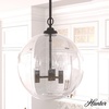 image:imageHunter  High Oaks 3light Noble Bronze Medium Size Pendant Light Dimmable Formal Style Globe Shaped for Bedrooms Kitchens Dining Living Rooms  19556