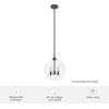 image:imageHunter  High Oaks 3light Noble Bronze Medium Size Pendant Light Dimmable Formal Style Globe Shaped for Bedrooms Kitchens Dining Living Rooms  19556