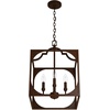 image:imageHunter  Highland Hill 4light Textured Rust Medium Size Pendant Light Dimmable Formal Style Lantern Shaped for Bedrooms Kitchens Dining Living Rooms  19981