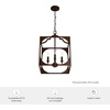 image:imageHunter  Highland Hill 4light Textured Rust Medium Size Pendant Light Dimmable Formal Style Lantern Shaped for Bedrooms Kitchens Dining Living Rooms  19981