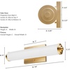 image:imageHunter  Holly Grove 2Light Alturas Gold Medium Size Vanity Light Dimmable Formal Style for Bedrooms Kitchens Foyers Bathrooms  19944