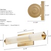 image:imageHunter  Holly Grove 2light Alturas Gold Medium Size Vanity Light Dimmable Formal Style for Bedrooms Kitchens Foyers Bathrooms  19945