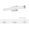 image:imageHunter  Holly Grove 2light Brushed Nickel Medium Size Vanity Light Dimmable Formal Style for Bedrooms Kitchens Foyers Bathrooms  19936