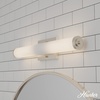 image:imageHunter  Holly Grove 2light Brushed Nickel Medium Size Vanity Light Dimmable Formal Style for Bedrooms Kitchens Foyers Bathrooms  19936
