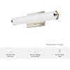 image:imageHunter  Holly Grove 2light Brushed Nickel Medium Size Vanity Light Dimmable Formal Style for Bedrooms Kitchens Foyers Bathrooms  19942Brushed Nickel