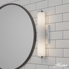 image:imageHunter  Holly Grove 2light Brushed Nickel Medium Size Vanity Light Dimmable Formal Style for Bedrooms Kitchens Foyers Bathrooms  19942Chrome
