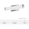 image:imageHunter  Holly Grove 2light Brushed Nickel Medium Size Vanity Light Dimmable Formal Style for Bedrooms Kitchens Foyers Bathrooms  19942Chrome