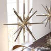 image:imageHunter  Jupiter Star 12light Alturas Gold Large Pendant Light Dimmable Mid Century Modern Style Sputnik Shaped for Bedrooms Kitchens Dining Living Rooms  19341
