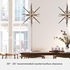 image:imageHunter  Jupiter Star 12light Alturas Gold Large Pendant Light Dimmable Mid Century Modern Style Sputnik Shaped for Bedrooms Kitchens Dining Living Rooms  19341