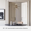 image:imageHunter  Jupiter Star 12light Alturas Gold Medium Size Pendant Light Dimmable Mid Century Modern Style Sputnik Shaped for Bedrooms Kitchens Dining Living Rooms  19339Alturas Gold