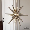 image:imageHunter  Jupiter Star 12light Alturas Gold Medium Size Pendant Light Dimmable Mid Century Modern Style Sputnik Shaped for Bedrooms Kitchens Dining Living Rooms  19339Alturas Gold