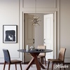 image:imageHunter  Jupiter Star 12light Alturas Gold Medium Size Pendant Light Dimmable Mid Century Modern Style Sputnik Shaped for Bedrooms Kitchens Dining Living Rooms  19339Brushed Nickel
