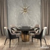 image:imageHunter  Jupiter Star 18light Brushed Nickel Extra Large Pendant Light Dimmable Sputnik Shaped for Bedrooms Kitchens Dining Living Rooms  19344Alturas Gold