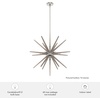 image:imageHunter  Jupiter Star 18light Brushed Nickel Extra Large Pendant Light Dimmable Sputnik Shaped for Bedrooms Kitchens Dining Living Rooms  19344Brushed Nickel