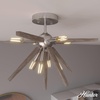 image:imageHunter  Jupiter Star 8light Brushed Nickel Extra Large Flush Mount Light Dimmable Mid Century Modern Style Sputnik Shaped for Bedrooms Kitchens Dining Living Rooms  19348Brushed Nickel