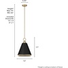 image:imageHunter  Klein 1Light Alturas Gold Casual Style Dimmable Medium Size Pendant Light for Bedrooms Kitchens Dining Living Rooms  19444
