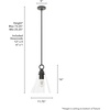 image:imageHunter  Klein 1light Noble Bronze Medium Size Pendant Light Dimmable Casual Style Cone Shaped for Bedrooms Kitchens Dining Living Rooms  19439