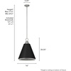 image:imageHunter  Klein 3light Brushed Nickel Medium Size Pendant Light Dimmable Casual Style Cone Shaped for Bedrooms Kitchens Dining Living Rooms  19447