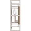 image:imageHunter  Langwood 2Light Distressed White Medium Size Sconce Light Dimmable Rustic Style for Bedrooms Kitchens Foyers Bathrooms  19336