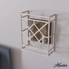 image:imageHunter  Langwood 2Light Distressed White Medium Size Sconce Light Dimmable Rustic Style for Bedrooms Kitchens Foyers Bathrooms  19336