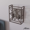 image:imageHunter  Langwood 2Light Onyx Bengal Medium Size Sconce Light Dimmable Rustic Style for Bedrooms Kitchens Foyers Bathrooms  19335
