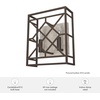 image:imageHunter  Langwood 2Light Onyx Bengal Medium Size Sconce Light Dimmable Rustic Style for Bedrooms Kitchens Foyers Bathrooms  19335