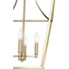 image:imageHunter  Laurel Ridge 4Light Alturas Gold Medium Size Pendant Light Dimmable Formal Style Lantern Shaped for Bedrooms Kitchens Dining Living Rooms  19069