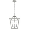 image:imageHunter  Laurel Ridge 4Light Brushed Nickel Medium Size Pendant Light Dimmable Formal Style Lantern Shaped for Bedrooms Kitchens Dining Living Rooms  19067