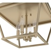 image:imageHunter  Laurel Ridge 4light Alturas Gold Large Flush Mount Light Dimmable Formal Style Square Shaped for Bedrooms Kitchens Foyers Bathrooms  19075Alturas Gold