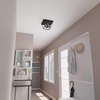 image:imageHunter  Laurel Ridge 4light Alturas Gold Large Flush Mount Light Dimmable Formal Style Square Shaped for Bedrooms Kitchens Foyers Bathrooms  19075Natural Iron