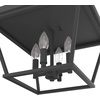 image:imageHunter  Laurel Ridge 4light Alturas Gold Large Flush Mount Light Dimmable Formal Style Square Shaped for Bedrooms Kitchens Foyers Bathrooms  19075Natural Iron
