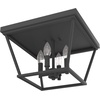 image:imageHunter  Laurel Ridge 4light Alturas Gold Large Flush Mount Light Dimmable Formal Style Square Shaped for Bedrooms Kitchens Foyers Bathrooms  19075Natural Iron