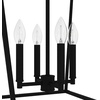 image:imageHunter  Laurel Ridge 4light Natural Black Iron Medium Size Pendant Light Dimmable Formal Style Lantern Shaped for Bedrooms Kitchens Dining Living Rooms  19704